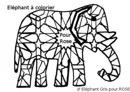 elephant pour rose